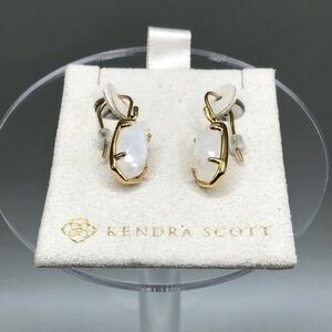Kendra Scott Lee 18k Gold Vermeil Drop Earrings in Moonstone